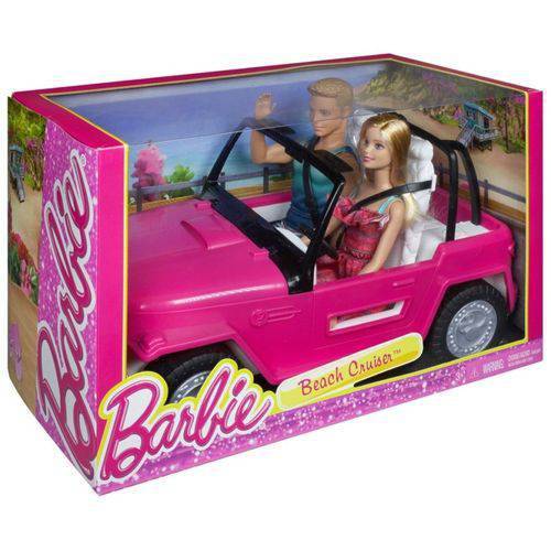 Assistência Técnica, SAC e Garantia do produto Boneca Barbie e Boneco Ken com Automóvel - Veículo de Praia Carro da Barbie CJD12 - Mattel