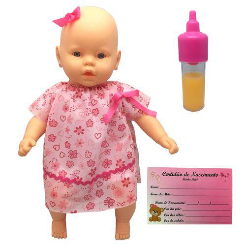 Assistência Técnica, SAC e Garantia do produto Boneca Bebê Amorzinho com Mamadeira e Certidão - Estrela