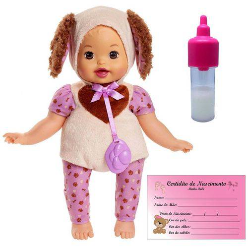 Assistência Técnica, SAC e Garantia do produto Boneca Bebê Menina Little Mommy Fantasia Fofinha Pet de Cachorrinha Cachorro Dog - Acompanha Mamadeira Mágica e Certidão de Nacimento - Mattel