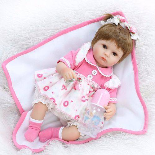 Assistência Técnica, SAC e Garantia do produto Boneca Bebê Reborn Silicone Alice 40 Cm