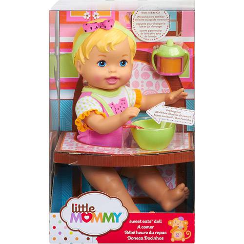 Assistência Técnica, SAC e Garantia do produto Boneca Little Mommy Momentos do Bebê Dar de Comer Melância- Mattel