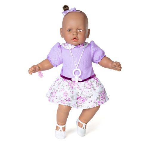 Assistência Técnica, SAC e Garantia do produto Boneca Meu Bebê Negro Vestido Lilás - Estrela