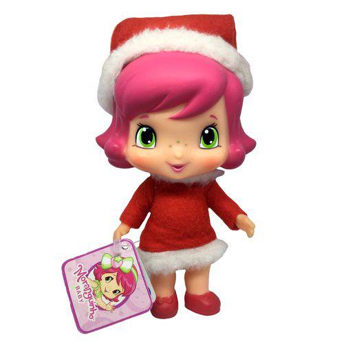 Assistência Técnica, SAC e Garantia do produto Boneca Pequena Moranguinho Mamãe Noel com Vestido Vermelho Decoração de Natal - Multibrink