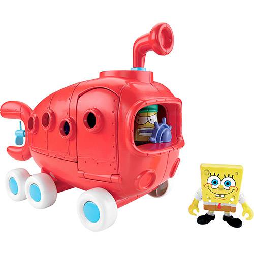 Assistência Técnica, SAC e Garantia do produto Boneco Imaginext Bob Esponja Ônibus da Fenda do Biquini - Mattel