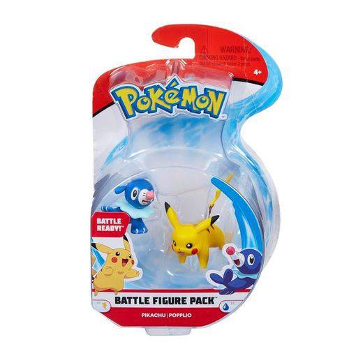 Assistência Técnica, SAC e Garantia do produto 2 Bonecos Pokémon Sol e Lua Pikachu Vs Popplio Wicked Cool Toys - Suika