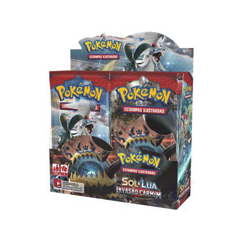 Assistência Técnica, SAC e Garantia do produto Box 36 Booster Cards Pokémon Sol e Lua Invasão Carmim