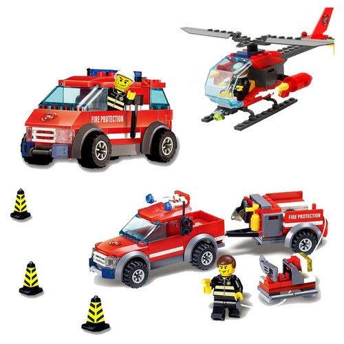 Assistência Técnica, SAC e Garantia do produto Brinquedo Bloco de Montar Coleção Bombeiros Resgate - 100% Compatível Lego