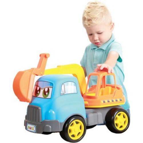 Assistência Técnica, SAC e Garantia do produto Brinquedo Didático Caminhão Escavadeira Turbo Truck +1 Ano