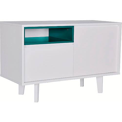 Assistência Técnica, SAC e Garantia do produto Buffet Horizonte 2 Portas 1050 Branco/Azul Oceano - Orb