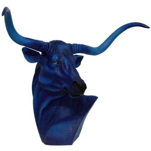 Assistência Técnica, SAC e Garantia do produto Busto de Touro Blue Design Goodsbr 44x70x33cm