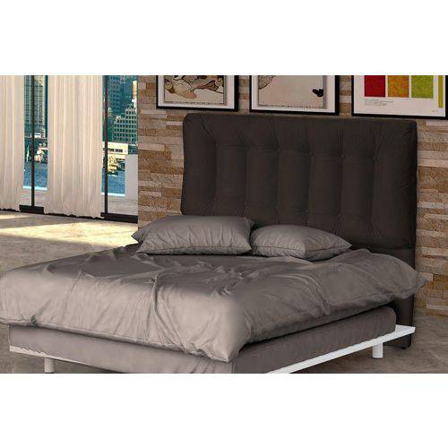 Assistência Técnica, SAC e Garantia do produto Cabeceira Cama Casal Conforto 140 Cm - Marrom Escuro Pena