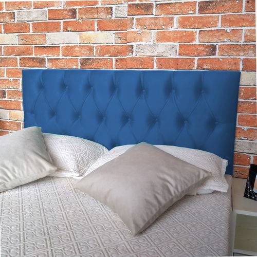 Assistência Técnica, SAC e Garantia do produto Cabeceira King Luna Suede Liso Azul Royal 195 X 60 Rbl