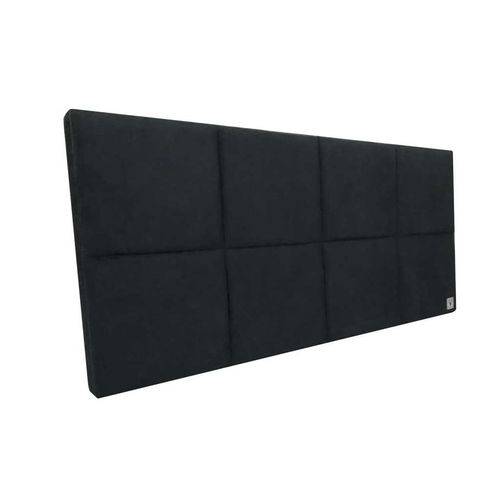 Assistência Técnica, SAC e Garantia do produto Cabeceira Estofada Queen Bloco Alce Couch Suede Preto 160cm