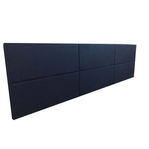 Assistência Técnica, SAC e Garantia do produto Cabeceira Estofada Solteiro Bloco Alce Couch Veludo Azul Marinho 90cm