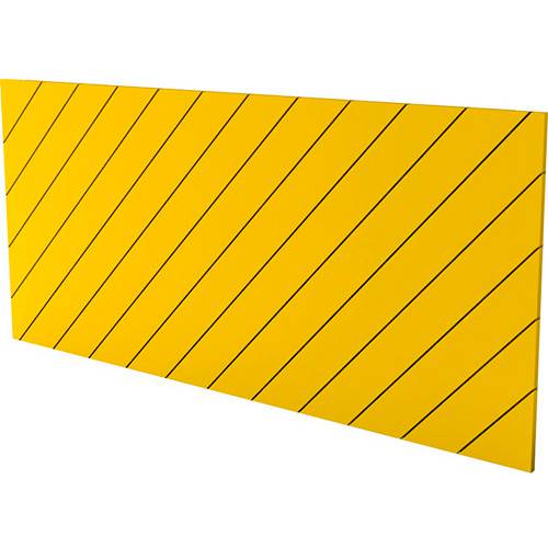 Assistência Técnica, SAC e Garantia do produto Cabeceira Queen Eugênia Amarelo Listras Diagonais - Orb