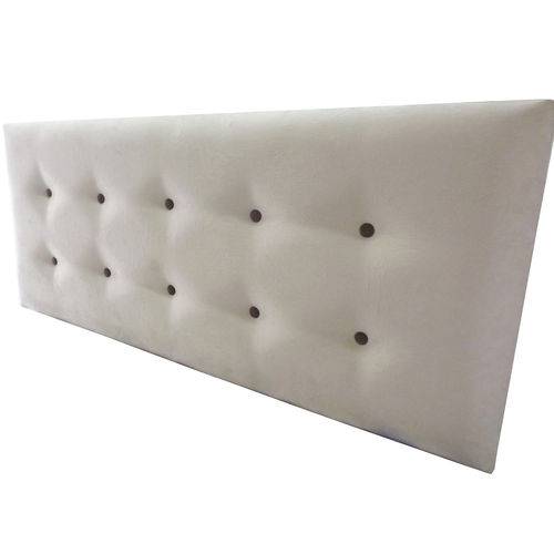 Assistência Técnica, SAC e Garantia do produto Cabeceira Rbl 10 Suede Am Bege Botões Marrom Casal 140x60