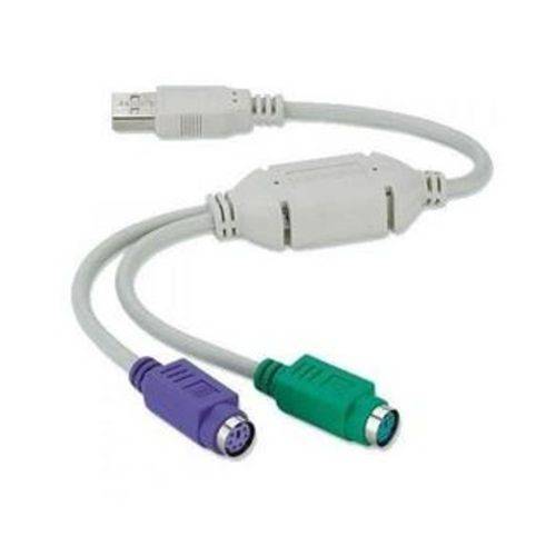 Assistência Técnica, SAC e Garantia do produto Cabo Adaptador Conversor USB X PS2 Duas Portas Teclado Mouse