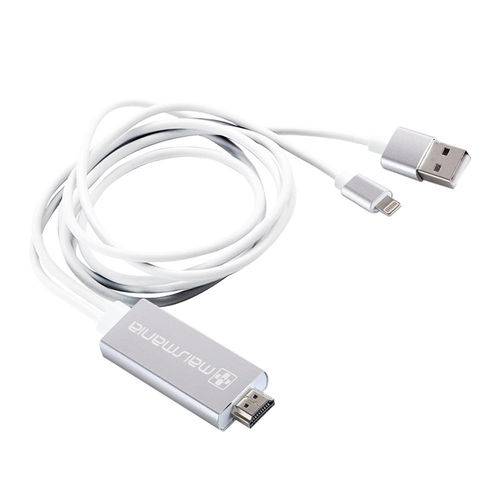 Assistência Técnica, SAC e Garantia do produto Cabo Adaptador Mais Mania Mhl Hdmi P Iphone Hdtv - Lightning