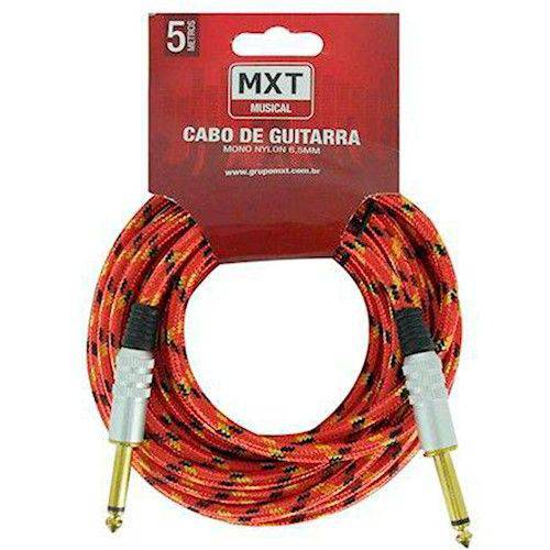 Assistência Técnica, SAC e Garantia do produto Cabo de Guitarra Mono Nylon 6,5mm Dourado Vermelho Mxt 8.1.067