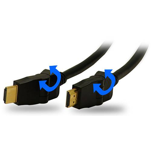 Assistência Técnica, SAC e Garantia do produto Cabo Monitor HDMI M/ HDMI M 1.3 90/180 Graus - Preto 1,5m