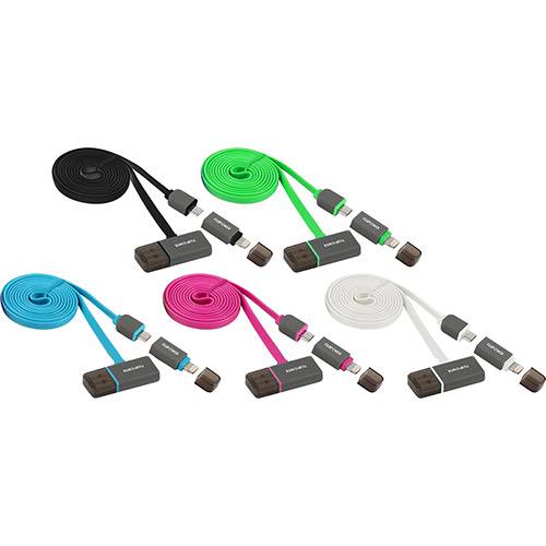 Assistência Técnica, SAC e Garantia do produto Cabo USB para Micro USB/Lightning com Capa Protetora com Hub USB 1 Metro