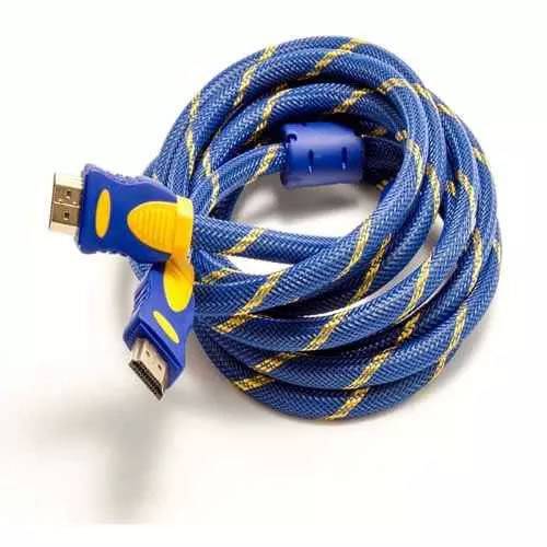 Assistência Técnica, SAC e Garantia do produto Cabo Video - Hdmi X Hdmi - 3d - Soeyi Azul com Detalhe em Amarelo