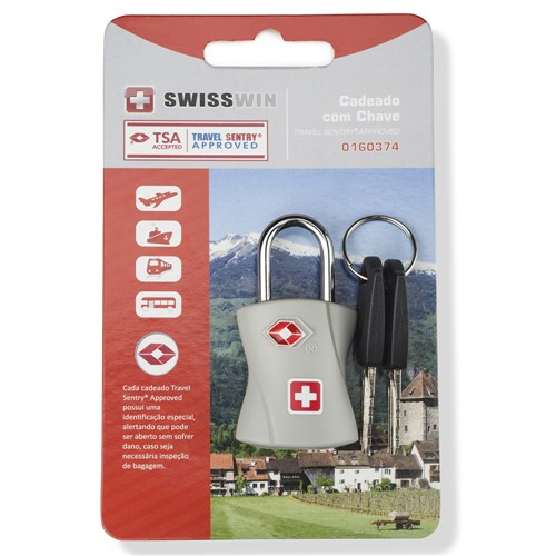 Assistência Técnica, SAC e Garantia do produto Cadeado Swisswin TSA com Chave PRATA/U