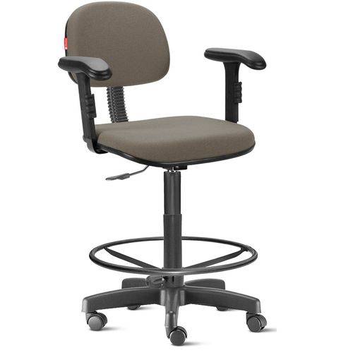 Assistência Técnica, SAC e Garantia do produto Cadeira Alta com Braços com Rodízios Tecido Areia Médio Cb09