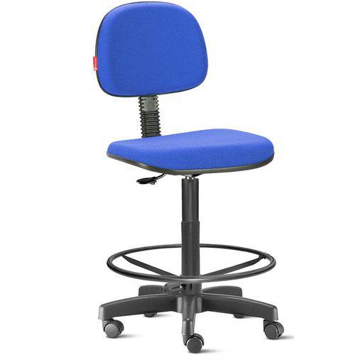 Assistência Técnica, SAC e Garantia do produto Cadeira Alta Sem Braços com Rodízios Tecido Azul Royal Cb07