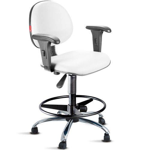 Assistência Técnica, SAC e Garantia do produto Cadeira Caixa Alta Portaria Recepção com Braços Branco Cb23