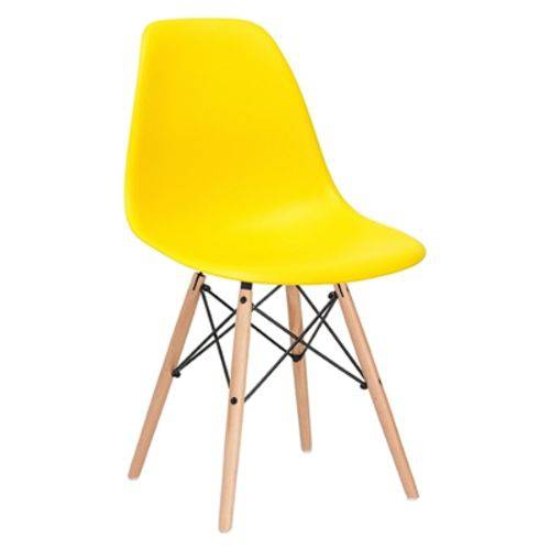 Assistência Técnica, SAC e Garantia do produto Cadeira Charles Eames Eiffel DSW - Amarelo - Madeira Clara