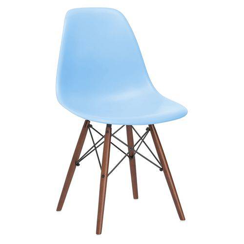 Assistência Técnica, SAC e Garantia do produto Cadeira Charles Eames Eiffel DSW - Azul Claro - Madeira Escura