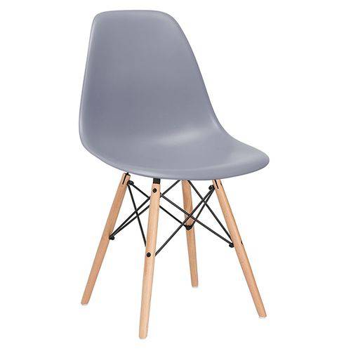 Assistência Técnica, SAC e Garantia do produto Cadeira Charles Eames Eiffel DSW - Cinza Escuro - Madeira Clara