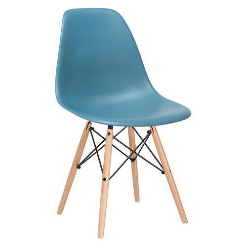 Assistência Técnica, SAC e Garantia do produto Cadeira Charles Eames Eiffel DSW - Turquesa - Madeira Clara