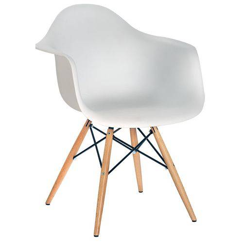 Assistência Técnica, SAC e Garantia do produto Cadeira Charles Eames Eiffel em Polipropileno com Braços e Base em Madeira