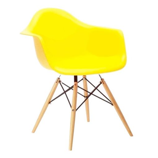 Assistência Técnica, SAC e Garantia do produto Cadeira de Jantar Amarela DAR Wood ByArt