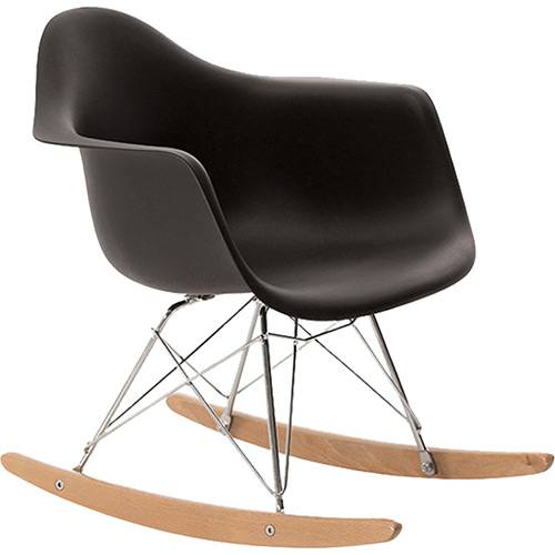 Assistência Técnica, SAC e Garantia do produto Cadeira Design Eiffel Eames com Balanço Pm-084 Base Madeira/ABS Preto - Pelegrin