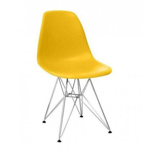 Assistência Técnica, SAC e Garantia do produto Cadeira DKR Eifell Charles Eames Base Cromada - Amarela