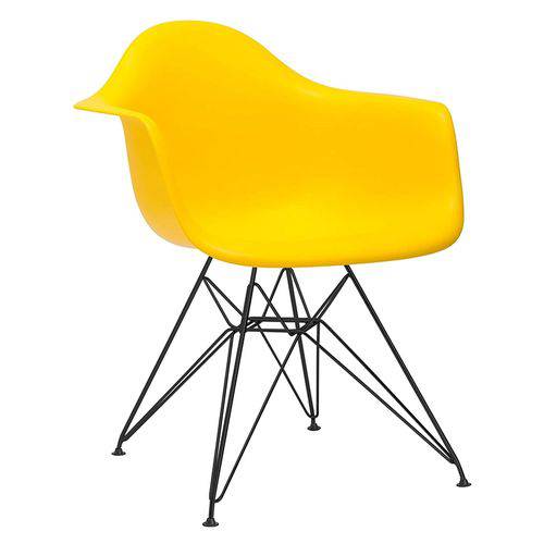 Assistência Técnica, SAC e Garantia do produto Cadeira Eames DAR - Amarelo - Base Preto