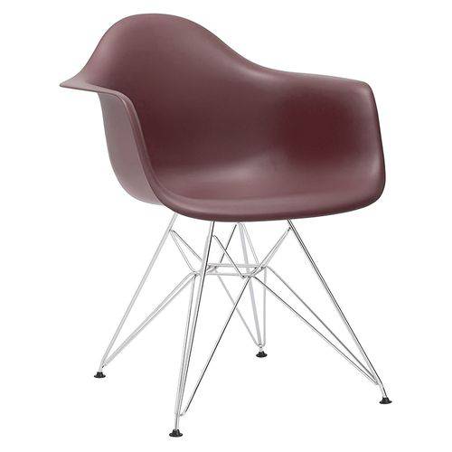 Assistência Técnica, SAC e Garantia do produto Cadeira Eames DAR - Marrom - Base Cromada