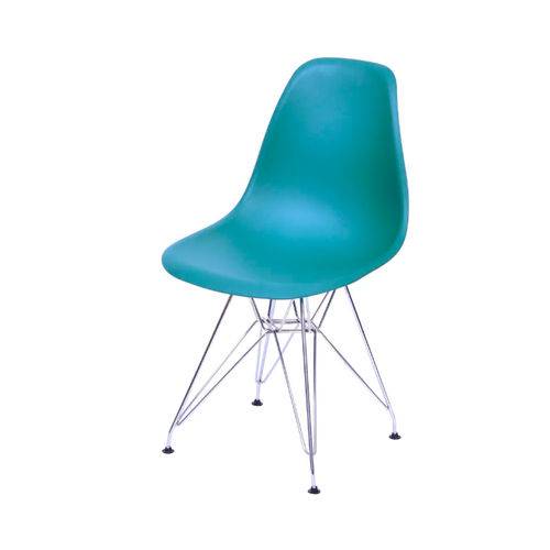 Assistência Técnica, SAC e Garantia do produto Cadeira Eames Dkr Base Cromada - Azul Petroleo