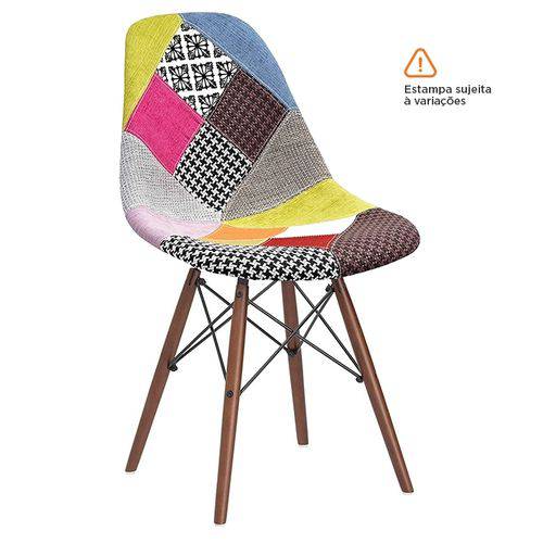 Assistência Técnica, SAC e Garantia do produto Cadeira Eames DSW - Patchwork - Madeira Escura