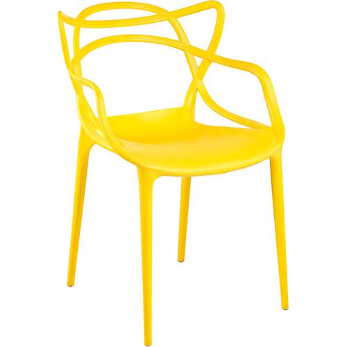 Assistência Técnica, SAC e Garantia do produto Cadeira Eller Polipropileno Amarela - By Haus