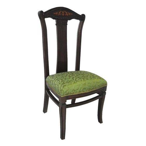 Assistência Técnica, SAC e Garantia do produto Cadeira em Marchetaria Estofado Verde