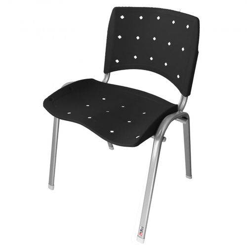 Assistência Técnica, SAC e Garantia do produto Cadeira Empilhável Ergonômica Ergoplax Estrutura Prata Assento Encosto Plástico Preto