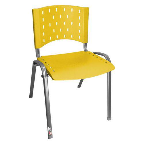 Assistência Técnica, SAC e Garantia do produto Cadeira Empilhável Estrutura Prata Assento Encosto Plástico Amarela
