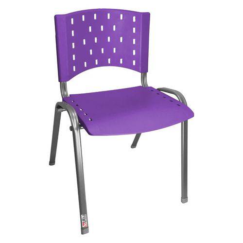 Assistência Técnica, SAC e Garantia do produto Cadeira Empilhável Estrutura Prata Assento Encosto Plástico Lilás