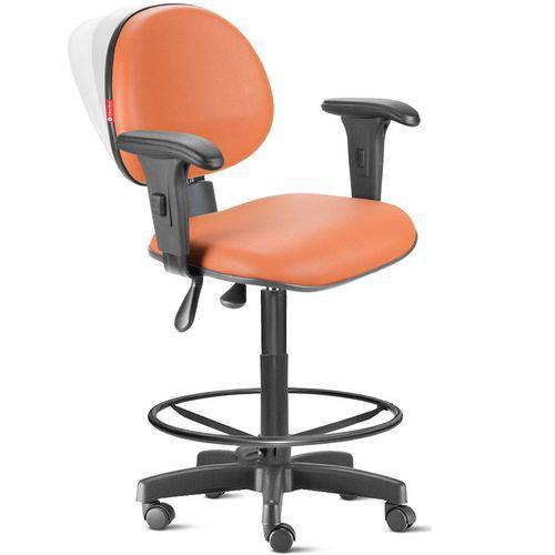 Assistência Técnica, SAC e Garantia do produto Cadeira Ergonômica Nr17 Caixa Alta com Braços Laranja Cb27
