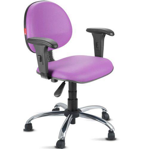 Assistência Técnica, SAC e Garantia do produto Cadeira Escritório Giratória Executiva com Braços Courvim Lilás Cb19