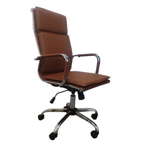 Assistência Técnica, SAC e Garantia do produto Cadeira Esteirinha Office Cromada Diretor Soft PU Caramelo